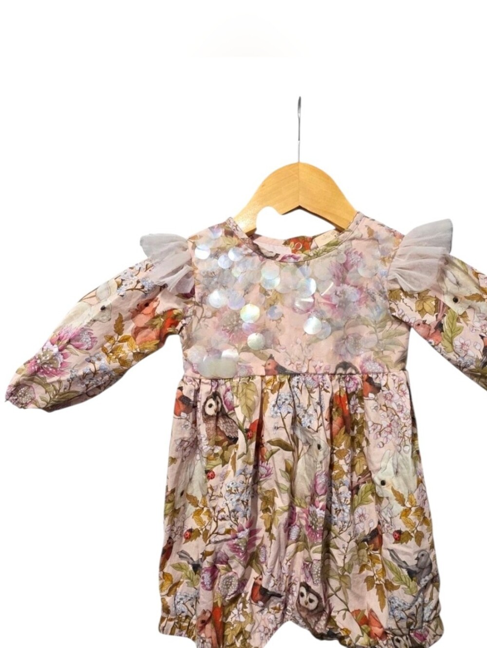 Tutu Du Monde Bebe Woodland Creatures Sequined Romper 3-6M Multicolor